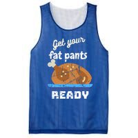 Happy Thanksgiving Day Autumn Get Your Fat Pants Ready Gift Mesh Reversible Basketball Jersey Tank