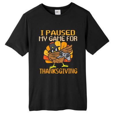 Happy Thanksgiving Dabbing Gamer Turkey Boy Girl Tall Fusion ChromaSoft Performance T-Shirt