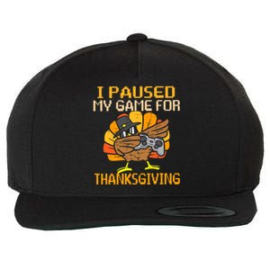 Happy Thanksgiving Dabbing Gamer Turkey Boy Girl Wool Snapback Cap