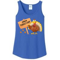 Happy Turkey Day Funny Thanksgiving Family Graphic Gift Ladies Essential Tank