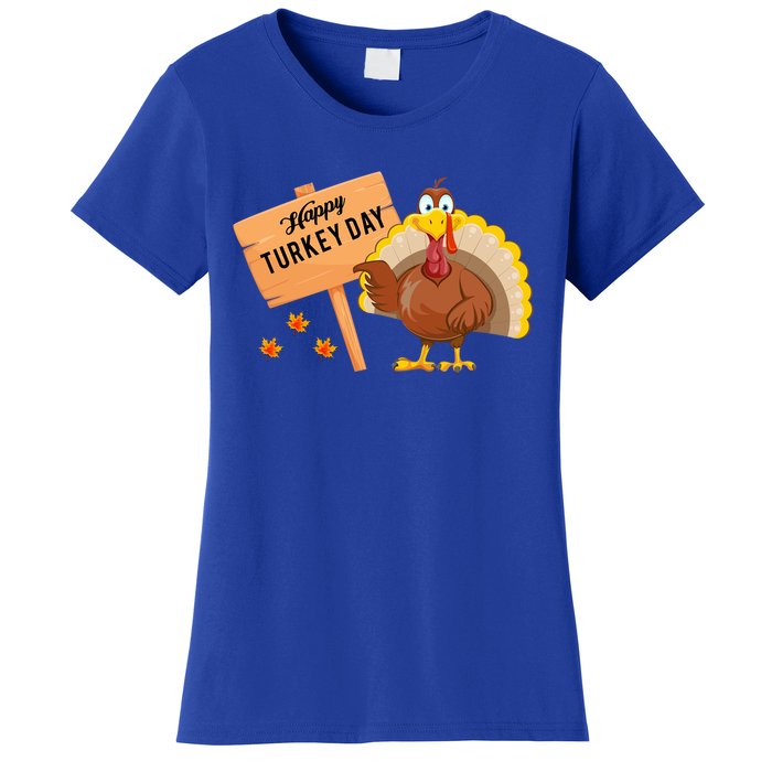 Happy Turkey Day Funny Thanksgiving Family Graphic Gift Women's T-Shirt