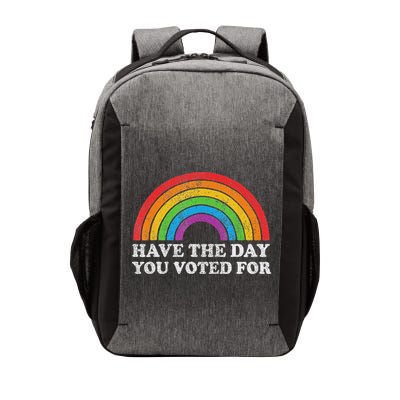 Have The Day You Voted For Rainbow Retro Vintage Vector Backpack