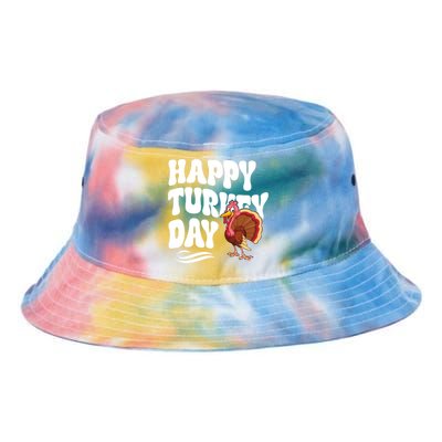 Happy Turkey Day Thanksgiving Holiday Tie Dye Newport Bucket Hat