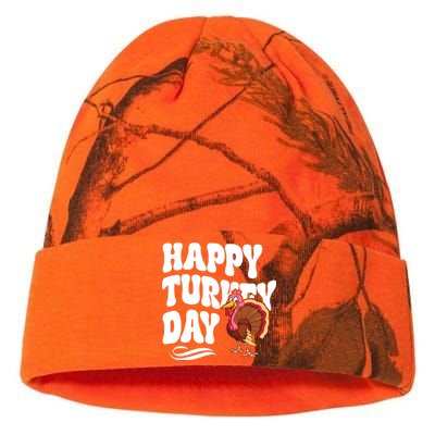 Happy Turkey Day Thanksgiving Holiday Kati Licensed 12" Camo Beanie