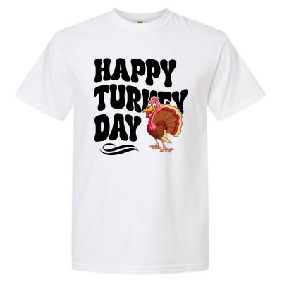 Happy Turkey Day Thanksgiving Holiday Garment-Dyed Heavyweight T-Shirt