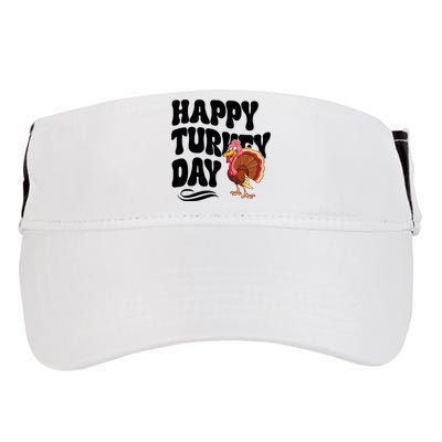 Happy Turkey Day Thanksgiving Holiday Adult Drive Performance Visor