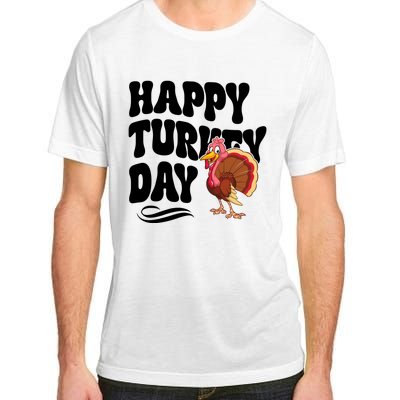 Happy Turkey Day Thanksgiving Holiday Adult ChromaSoft Performance T-Shirt