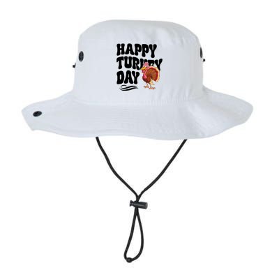 Happy Turkey Day Thanksgiving Holiday Legacy Cool Fit Booney Bucket Hat