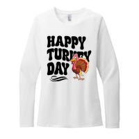 Happy Turkey Day Thanksgiving Holiday Womens CVC Long Sleeve Shirt