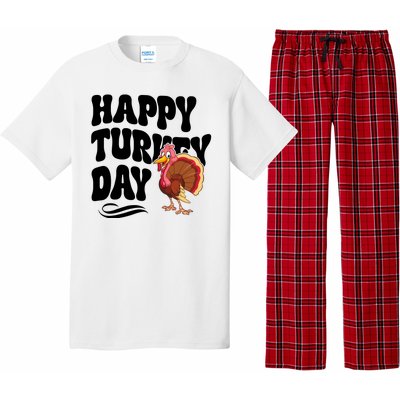 Happy Turkey Day Thanksgiving Holiday Pajama Set