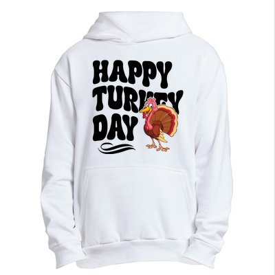 Happy Turkey Day Thanksgiving Holiday Urban Pullover Hoodie