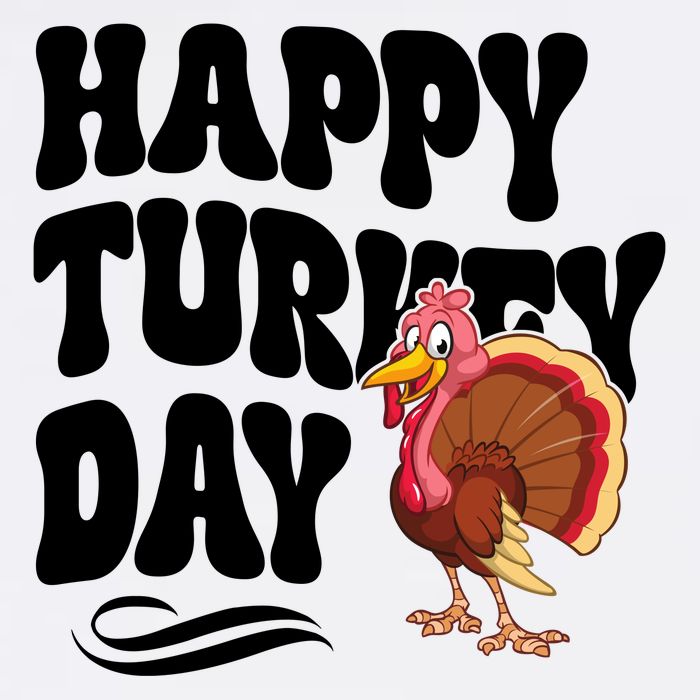 Happy Turkey Day Thanksgiving Holiday Baby Bodysuit