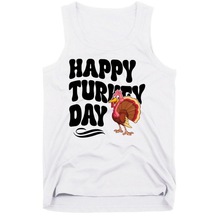 Happy Turkey Day Thanksgiving Holiday Tank Top