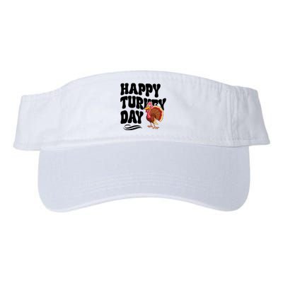 Happy Turkey Day Thanksgiving Holiday Valucap Bio-Washed Visor