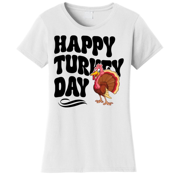 Happy Turkey Day Thanksgiving Holiday Women's T-Shirt