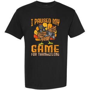 Happy Thanksgiving Dabbing Gamer Turkey Garment-Dyed Heavyweight T-Shirt