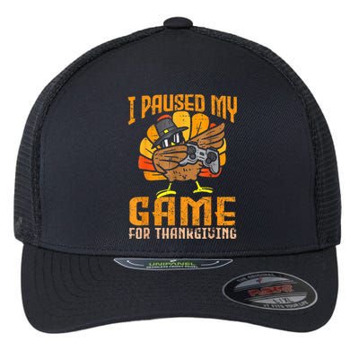 Happy Thanksgiving Dabbing Gamer Turkey Flexfit Unipanel Trucker Cap