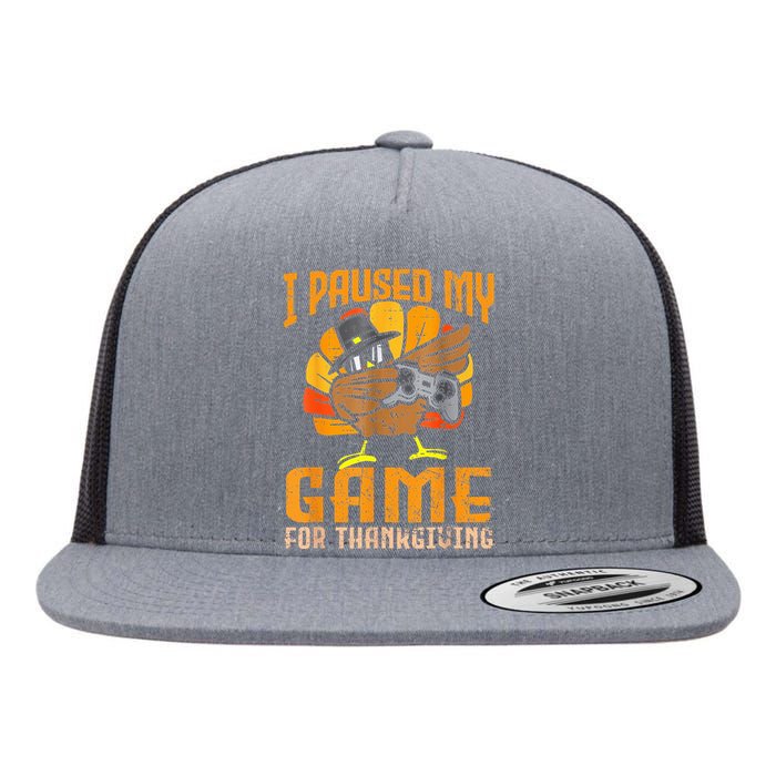 Happy Thanksgiving Dabbing Gamer Turkey Flat Bill Trucker Hat