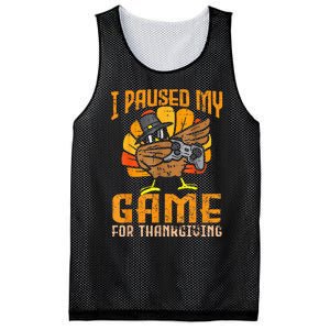 Happy Thanksgiving Dabbing Gamer Turkey Mesh Reversible Basketball Jersey Tank