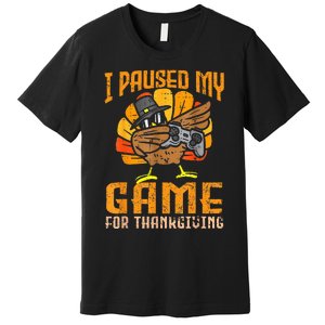 Happy Thanksgiving Dabbing Gamer Turkey Premium T-Shirt