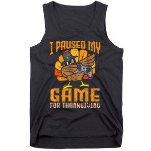 Happy Thanksgiving Dabbing Gamer Turkey Tank Top