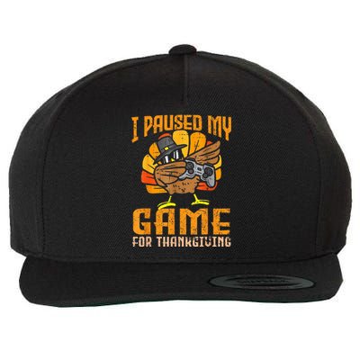 Happy Thanksgiving Dabbing Gamer Turkey Wool Snapback Cap