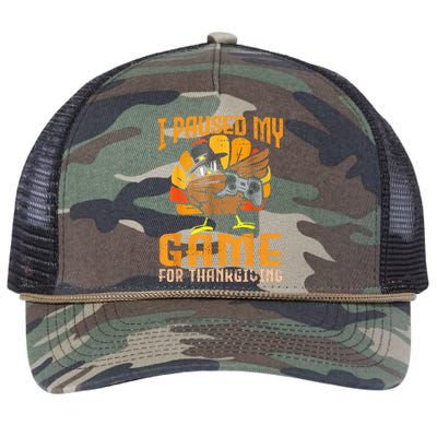 Happy Thanksgiving Dabbing Gamer Turkey Retro Rope Trucker Hat Cap