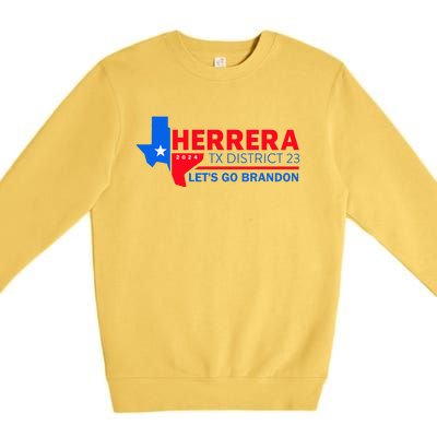 Herrera Tx District 23 LetS Go Brandon 2024 Quote Premium Crewneck Sweatshirt