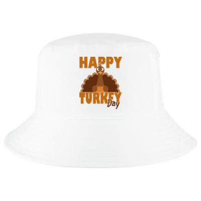 Happy Turkey Day Thanksgiving Holiday Cool Comfort Performance Bucket Hat