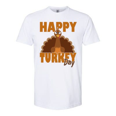 Happy Turkey Day Thanksgiving Holiday Softstyle® CVC T-Shirt