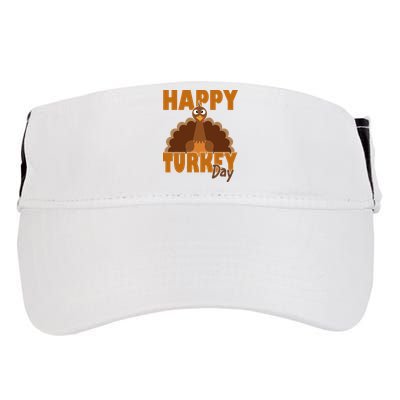 Happy Turkey Day Thanksgiving Holiday Adult Drive Performance Visor