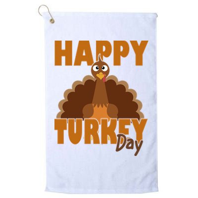 Happy Turkey Day Thanksgiving Holiday Golf Towel
