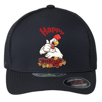 Happy Turkey Day Flexfit Unipanel Trucker Cap