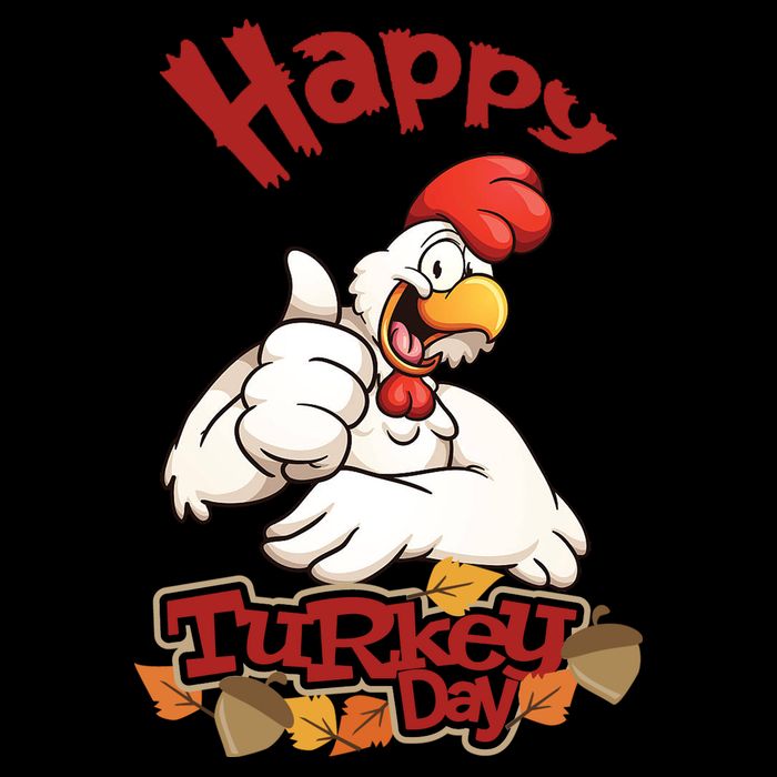 Happy Turkey Day Flexfit Unipanel Trucker Cap