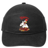 Happy Turkey Day 7-Panel Snapback Hat