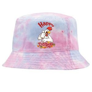 Happy Turkey Day Tie-Dyed Bucket Hat