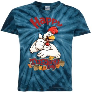 Happy Turkey Day Kids Tie-Dye T-Shirt