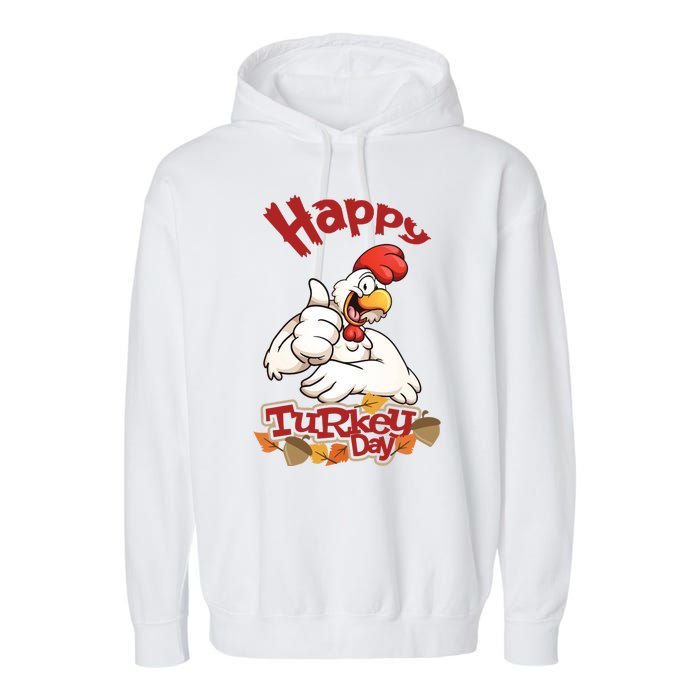 Happy Turkey Day Garment-Dyed Fleece Hoodie