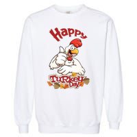 Happy Turkey Day Garment-Dyed Sweatshirt