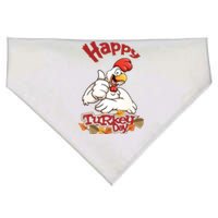 Happy Turkey Day USA-Made Doggie Bandana