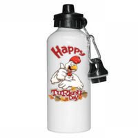 Happy Turkey Day Aluminum Water Bottle