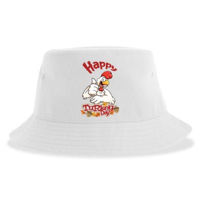 Happy Turkey Day Sustainable Bucket Hat