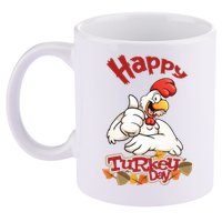 Happy Turkey Day 11oz C Handle Ceramic Mug
