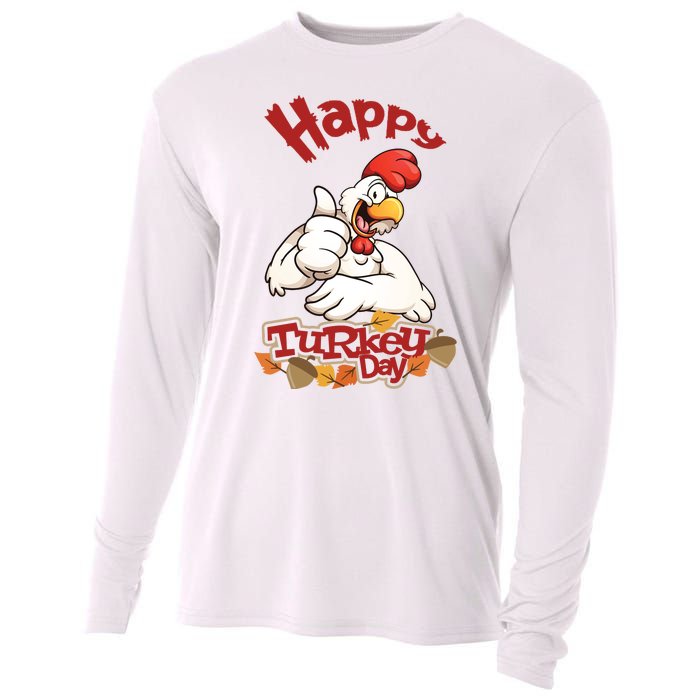 Happy Turkey Day Cooling Performance Long Sleeve Crew