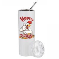 Happy Turkey Day Stainless Steel Tumbler