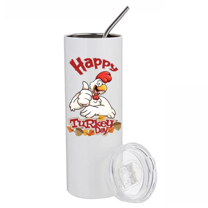 Happy Turkey Day Stainless Steel Tumbler