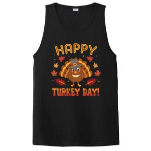 Happy Turkey Day 2024 Autumn Fall Thanksgiving Family Gift PosiCharge Competitor Tank