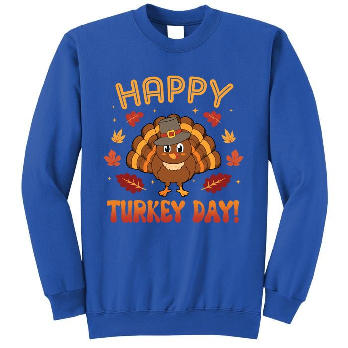 Happy Turkey Day 2024 Autumn Fall Thanksgiving Family Gift Sweatshirt