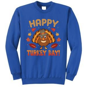 Happy Turkey Day 2024 Autumn Fall Thanksgiving Family Gift Tall Sweatshirt