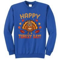 Happy Turkey Day 2024 Autumn Fall Thanksgiving Family Gift Tall Sweatshirt